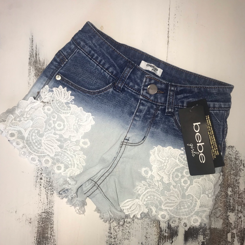 Bebe Girls Lace Shorts